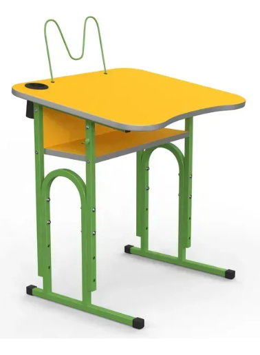 Стіл учнівський 05 №4-6/600х500 нахил МФ Вересень